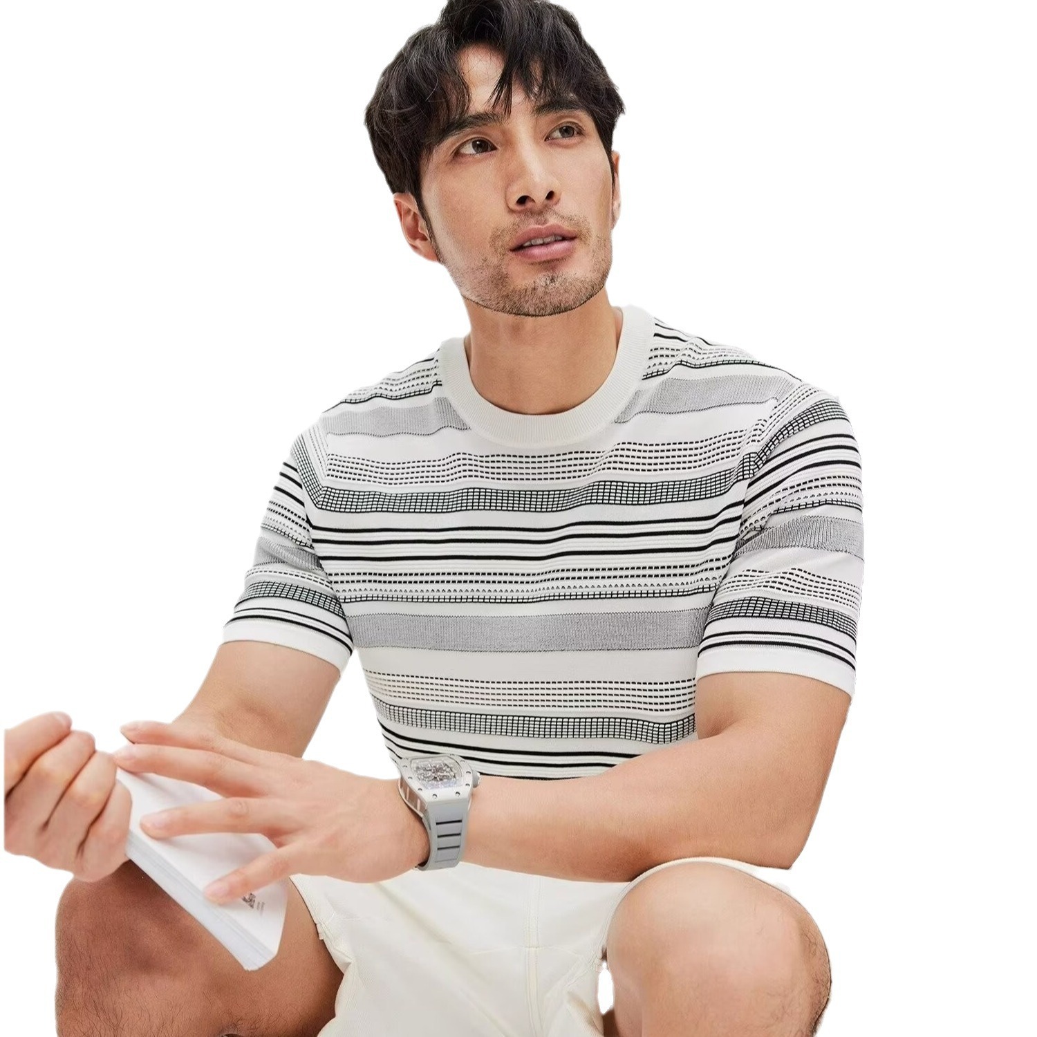 New Thin Short-sleeved T-shirt Men's New - Image 6