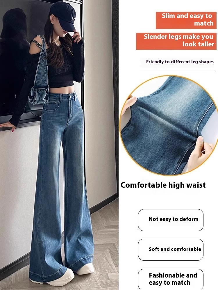 Women's Narrow Wide-leg Skinny Jeans - Image 7