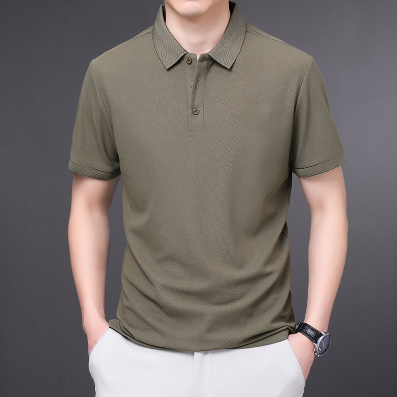 Men's Lapel Short Sleeve Business Half Sleeve - Image 6